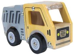  Fa teherautó, sárga és szürke színű játék húzható