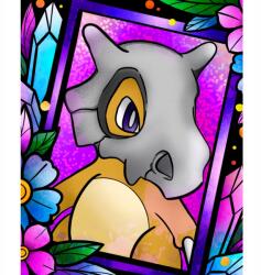  Számokkal Festett Festmény Kerettel Pokemon Cubone festőfestmény 40x50 cm (5907649963343)