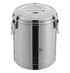  20 literes rozsdamentes acél hőszigetelt vödör, hőszigetelt leveses edény csap nélkül (GYKXDZ-002300 )