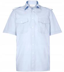  Férfi Ing Rövid Ujjú Vendéglátóipari Pincér Póló Kék 46-OS