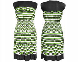  Ruha Hosszú Csíkos Nyári Fűzős Ruha XL (2294)