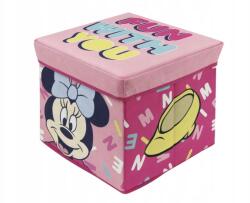 Arditex Tárolódoboz fedéllel zsámoly 2 az 1-ben Minnie Mouse, WD14424 (WD14424)
