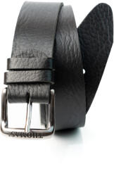 Thomas Jeans fekete bivalybőr öv