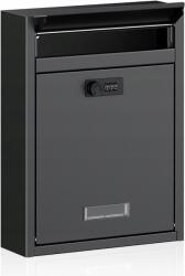 BOTC Postaláda levelekhez fekete - Acél, kódzáras (B17)