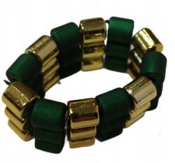  2 db radír hajgumi gyöngyök 2 cm X119 zöld arany