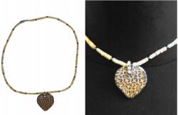  Lánc Nyaklánc Medál Gyöngyök Barna X22A (X-22A SERCE)