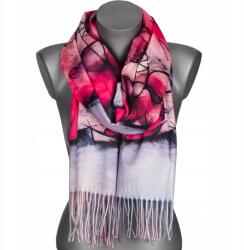 Versoli Stílusos női sál meleg egyedi minta divatos rojtos szürke (RC-25-6)