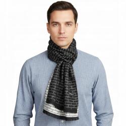Stylion Férfi fekete-fehér téglamintás sál Meleg Férfi Sál Ajándéknak Is tökéletes (SZA-31 Szal męski)