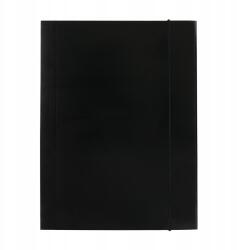 D. rect Karton mappa gumiszalaggal 300G Fekete 25 darab (009077)