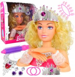 Stator Fej Hajformázó Babák Frizura Korona Nyaklánc Szett (Z3267)