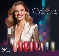  Dophamine gél lakk kollekció 8db géllakkal és ajándék margarétával