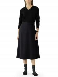  Női Pamut Midi Szoknya Elegáns Bő szabású Fekete S (B0DH22W463)