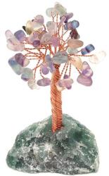 R. M. ékszer Ásványfa réz Fluorit nyers fluorit 10-11cm (017560)