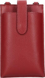 Italia Női bőr táska mobiltelefonhoz és iratokhoz Italia Dita - bordó