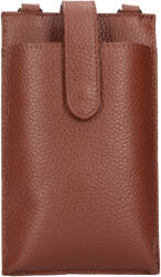 Italia Női bőr táska mobiltelefonhoz és iratokhoz Italia Dita - barna