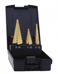 STALCO Lépcsős fúró Hss Tin Rp 3 darabos készlet (S-72534)