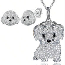  Máltai selyemkutyás ékszer szett