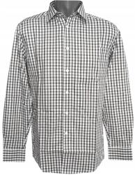  Férfi ing hosszú ujjú pincér póló fekete kockás 37 38