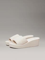 Calvin Klein Vászon bézs színű, platformos, ék alakú szandál 1725 Calvin Klein -39 (YW0YW01725-ACF)
