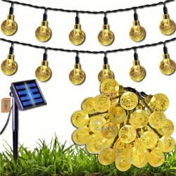  Napelemes Led Kerti Fényfüzér Fénygömbök Kerti Izzó 50 (BALKON ŻARÓWKI NA ŻARÓWEK 7M)