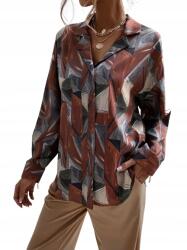 Shein Mintás Női Ing Hosszú Egyenes S Vux