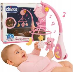 Chicco Next2Dreams Next2Me körhinta kiságyra baba lámpa rózsaszín (76271)