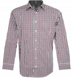  Férfi Ing Hosszú Ujjú Szakács Pincérnő Rózsaszín Kockás 37 38