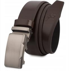 Beltimore Öv férfi bőr nadrág automata elegáns prémium bőr Beltimore (A18darkbrown_115)