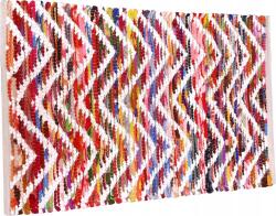  Téglalap alakú Szőnyeg Természetes Juta Kézzel Szőtt 60x90 cm Színes (B0CQGP686Q)