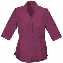  Női Ing Póló Blúz Profi Pincér Ruha 3/4-ES Ujjú Lila 50