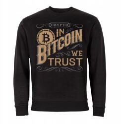 Rule Out Férfi Pulóver Bitcoin Kriptovaluta Nyomtatással