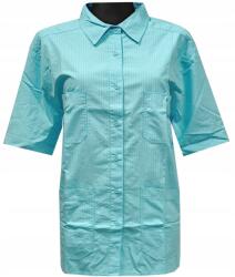  Női Ing Rövid Ujjú Orvosi Póló Kék 46 48