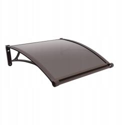  80×80 cm-es alumíniumötvözetből készült ablak-ajtó napellenző kültéri ablaknapellenző kávé színű (80×80cm Aluminum Alloy Window Door)