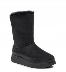 FitFlop Női fekete bőr hótaposó Genff Short Doublefaced Fitflop -38.5 (GO9090)