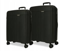 MOVOM New Trendy fekete utazóbőrönd szett, 78cm/68cm, 5389621 (JOU2899MLe)