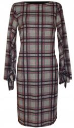 Bergamo Ruha Térdig Érő Tunika Hosszú Ujjú Ruha Szürke Xs 34 MODELL: 534