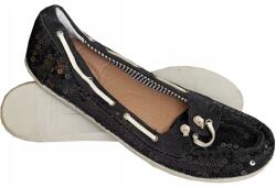  Női Papucs Pepegi Balerina Cipő Bebújós Slip On Fekete 37 MODELL: 100 (BUTY MOKASYNY 100)