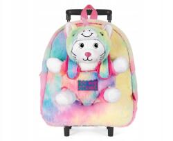 Perletti Gyerek hátizsák kerekeken levehető plüss Perletti Toys Kawaii Uni