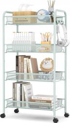 BOTC Mobil Konyhai Polc Fürdőszobai Gurulós Asztal Fém Babakocsi 4 (8721049725663 BOTC)