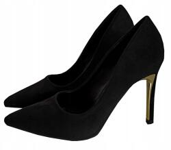 Graceland Magassarkú Cipő Öko Bőr Velúr Félcipő Magassarkú Fekete 40 (1170719)