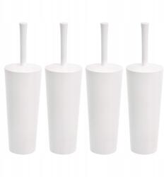 Amazon Basics Wc kefe szett fogantyúval erős sörtékkel 4 db fehér (6100074P)