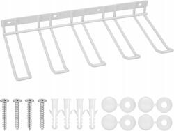  Fali szerszámtartó fúrógép 4 akasztós garázs rendszerező fehér (B0D9VFZH1Z)