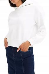 Bonprix Női pulóver hosszú ujjú pulóver blúz rövid meleg zöld 40 42