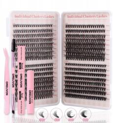  640 db-os szempilla, Omelivon, barkács szempillák, mix 30D 40D 50D 60D, 8-16 mm, Készlet