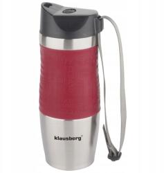 Klausberg Thermo bögre acél bordó 380ml (KB-7101)