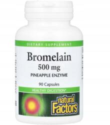 Natural Factors Natural Factor Bromelin 500 mg, 90 caps Ananász Enzim Emésztés Fehérje (NF-88952)