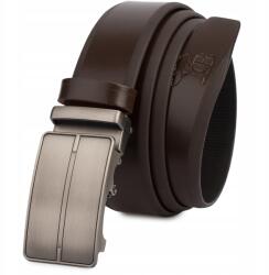 Beltimore Öv férfi bőr nadrág automata elegáns prémium bőr Beltimore (A55darkbrown_100)