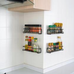 Arhatreya Fűszertartó fali szekrényekhez könnyen összeszerelhető 4 db-os szett (6948528365741)