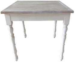 AdTrend Masa lemn alb maro 80 x 80 x 78 cm (119309)