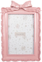Clayre & Eef Rama foto masa, perete roz 15x4x21 cm / 10x15 cm (2F1286deco)